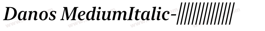 Danos MediumItalic字体转换